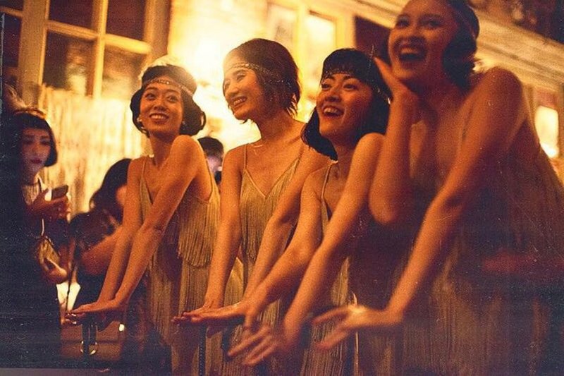 ShimmyShimmy复古Gatsby香槟色三层流苏吊带裙摇摆舞伴娘年会礼服 - 洋装/连衣裙 - 其他材质 卡其色