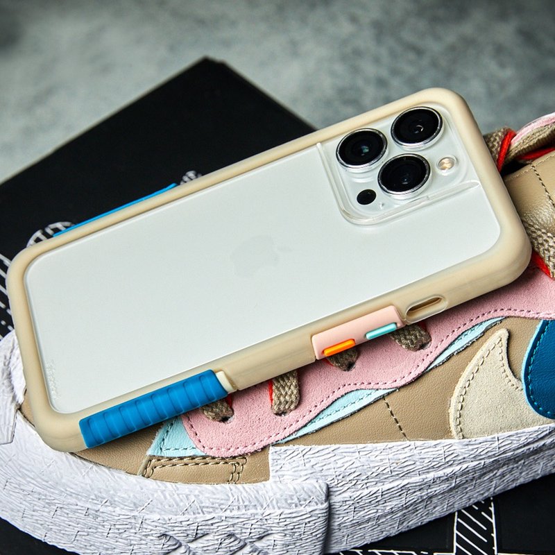 送品牌挂绳 iPhone 13系列 ReNMD抗污防摔手机壳-芦苇草 - 手机壳/手机套 - 塑料 银色