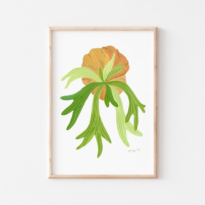 青青鹿角蕨 I 印刷装饰画 - 海报/装饰画/版画 - 纸 绿色
