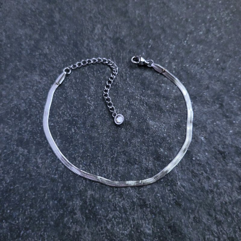 熠熠。白钢脚链 不怕水不变色防过敏 - 脚链/脚环 - 不锈钢 银色