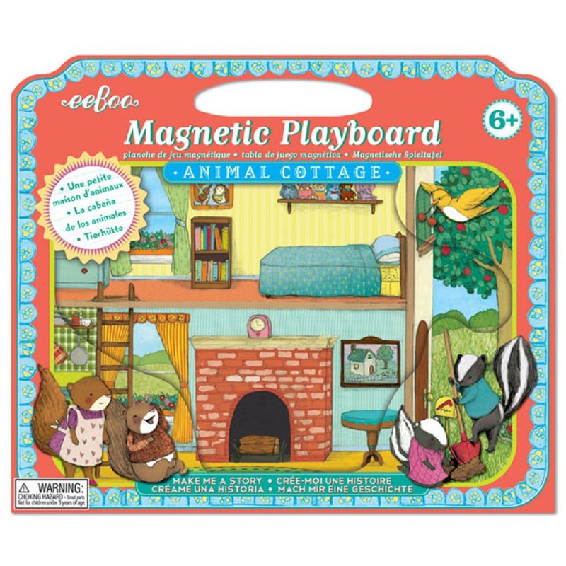 Magnetic Board 磁铁游戏板-Animal Cottage小动物的家 - 拼图 - 纸 咖啡色