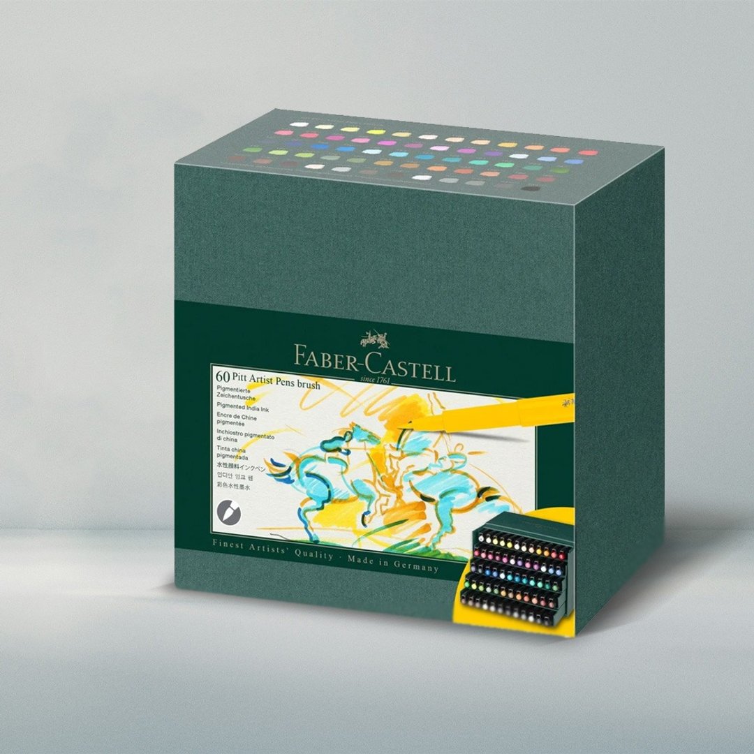 【Faber Castell】PITT 艺术笔精装版套组 60 色 (原厂正货) - 其他 - 其他材质 多色
