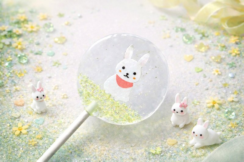 创意棒棒糖－绿野兔兔 - 零食/点心 - 新鲜食材 多色
