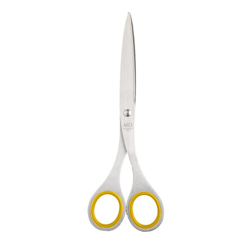 林刃物事务用短刃剪刀185mm-黄 - 剪刀/拆信刀 - 不锈钢 黄色