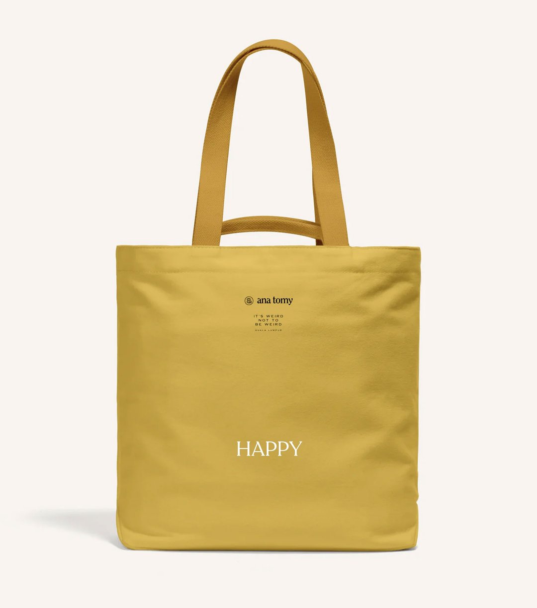 【定制化礼物】16盎司Book Tote 重磅帆布托特书袋芥末黄 - 手提包/手提袋 - 棉 