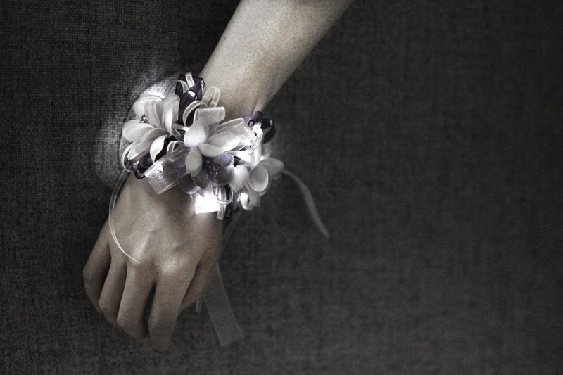 LiTex LED白纱手腕花DIY材料包 - 编织/刺绣/羊毛毡/裁缝 - 聚酯纤维 白色