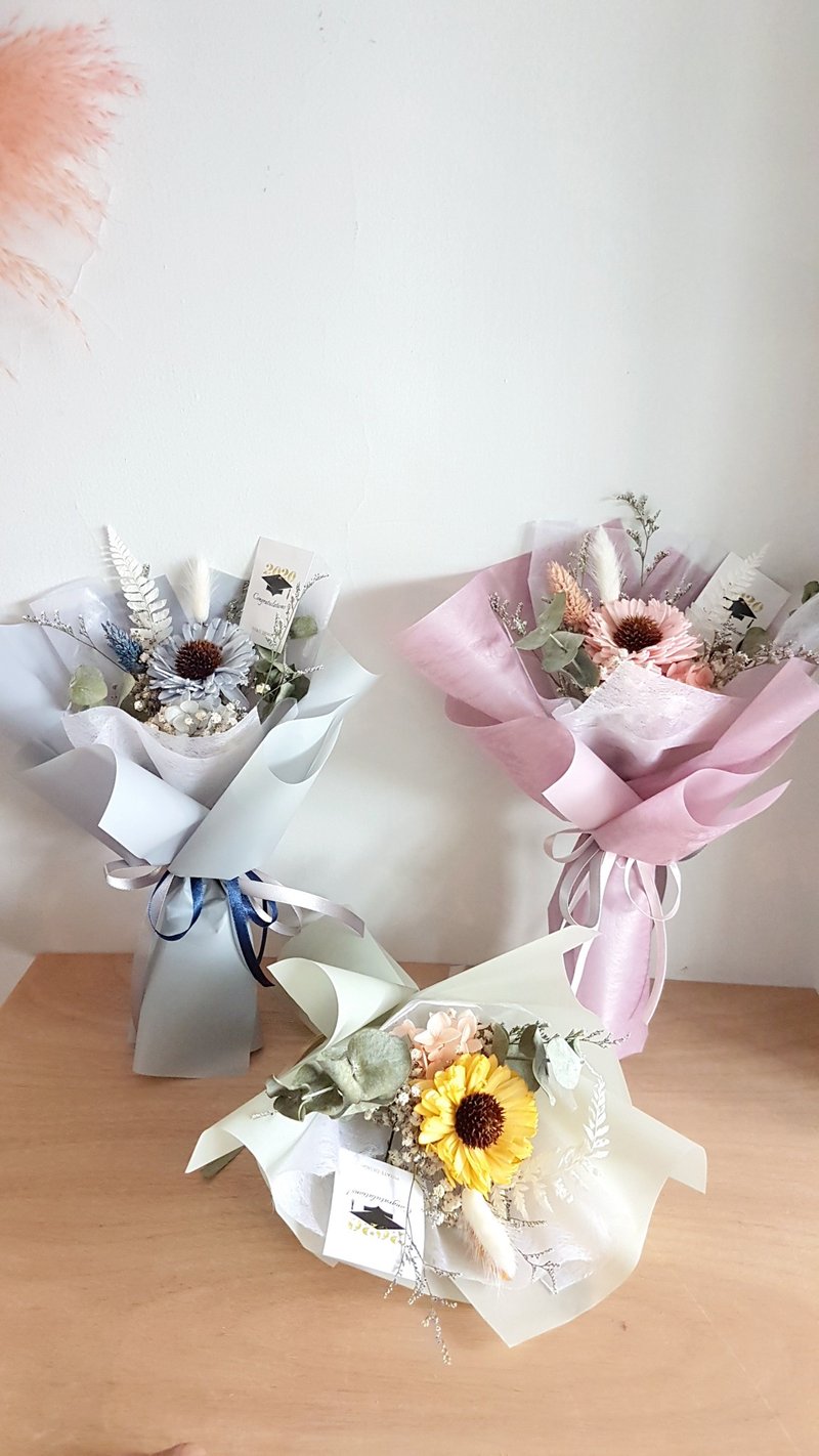 海藏设计| 毕业花束。 青春无惧。向日葵 /情人礼/毕业花束/ - 干燥花/捧花 - 植物．花 