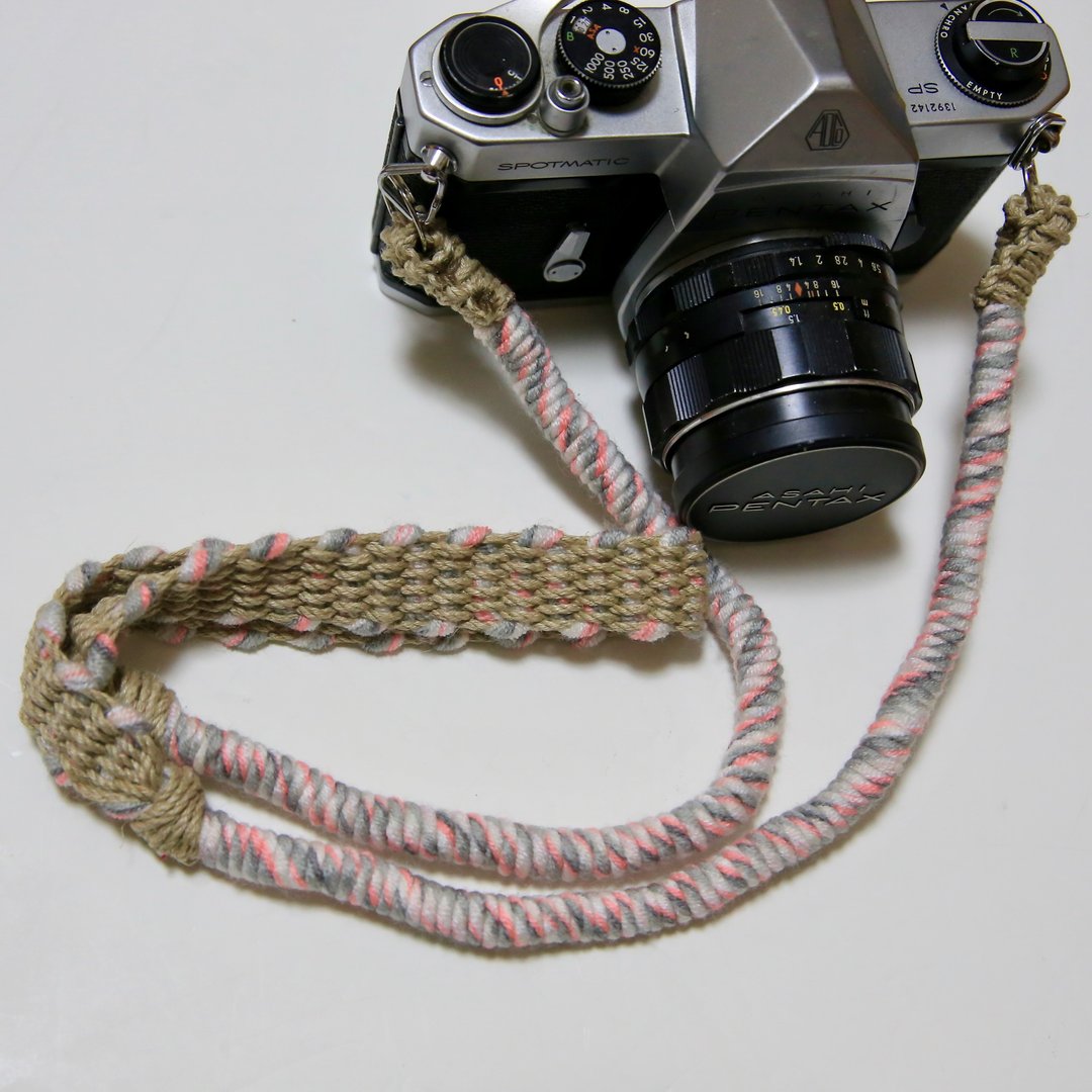 Limited number / Athletic color yarn hemp string hemp camera strap / belt - 相机背带/脚架 - 棉．麻 多色