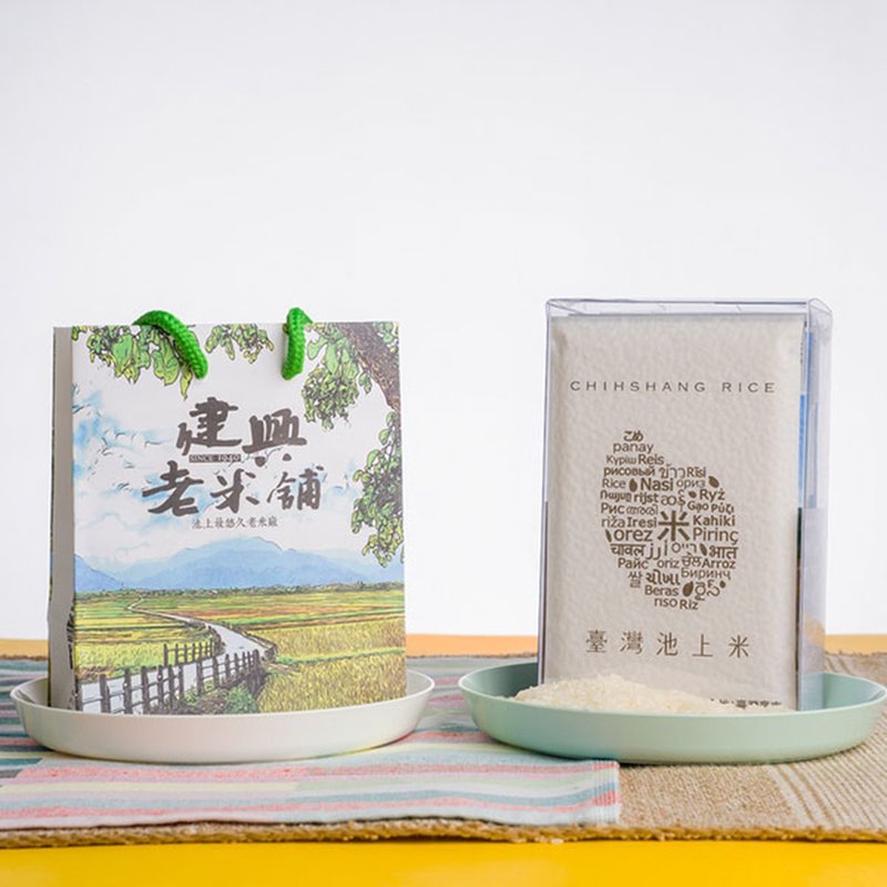 【共好粮仓】 池上米 池上壹杯米礼盒 - 五谷杂粮/米 - 新鲜食材 白色