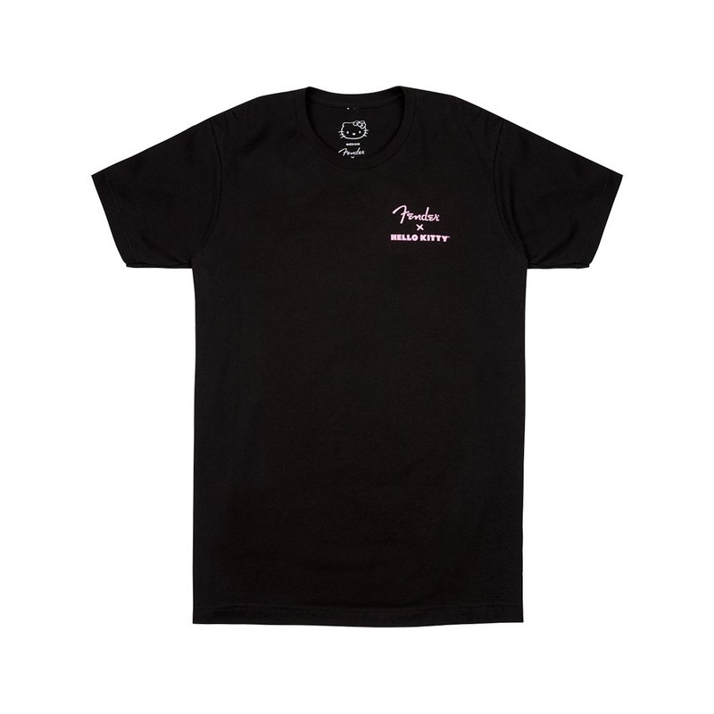 Fender x Hello Kitty Black Back Logo Tee 联名款T恤 - 女装 T 恤 - 棉．麻 黑色