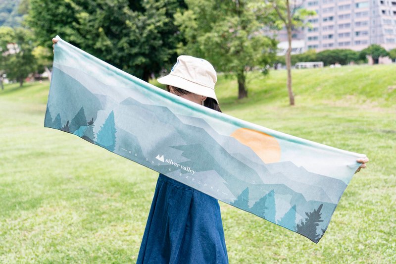 日出山色科技纤维凉感毛巾 - 运动配件 - 聚酯纤维 