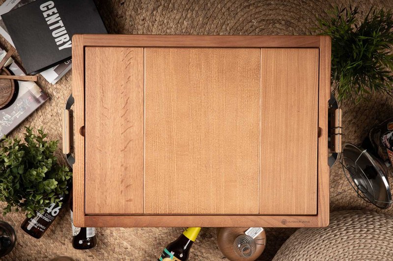 Snow Peak UG-055g 铁箱专用实木IGT桌框组 - 露营用品 - 木头 