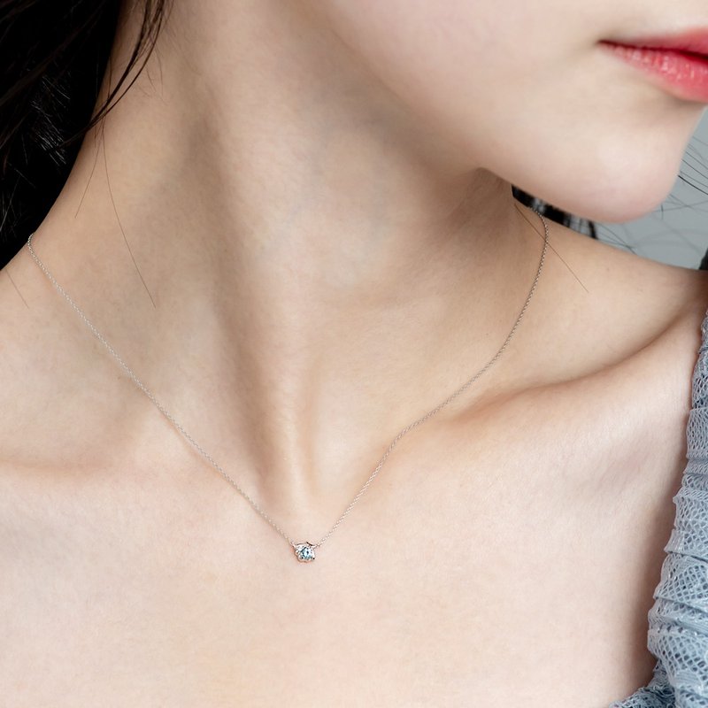 京华钻石 迪士尼公主系列 小美人鱼爱丽儿贝壳钻石项链 - 项链 - 钻石 