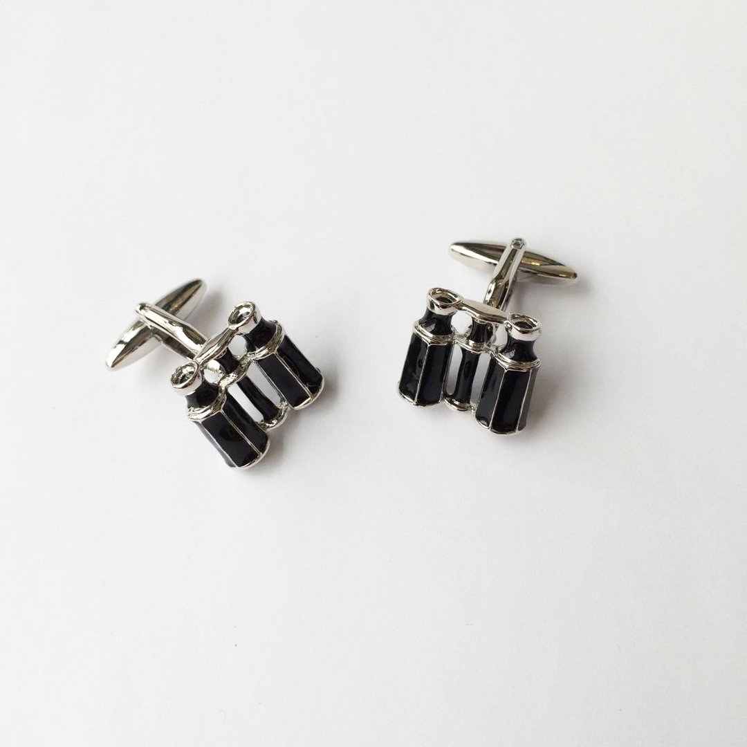 望远镜袖扣 Telescope Cufflink - 袖扣 - 其他金属 