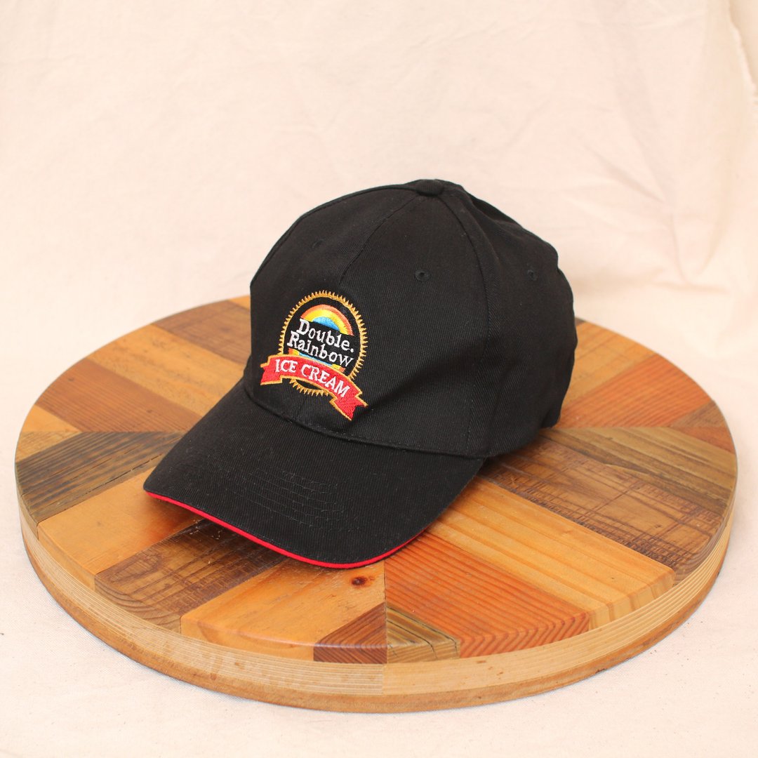 Back to Green:: 经典帽款 刺绣彩虹 冰淇淋 vintage cap - 帽子 - 棉．麻 