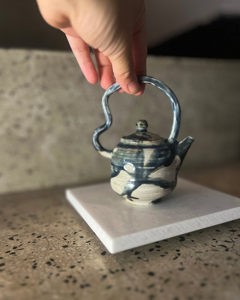 墨蓝 提梁壶 一三零 | 陶茶具 - 茶具/茶杯 - 陶 蓝色