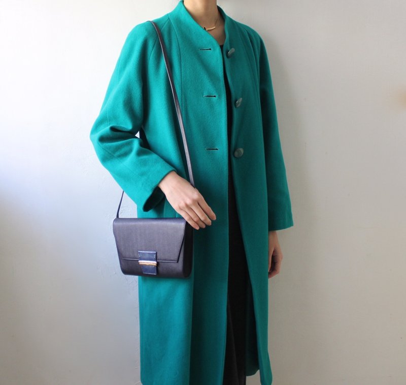 FOAK古着 /库存新品/Andrea Pfister海蓝古董信封包 - 侧背包/斜挎包 - 真皮 