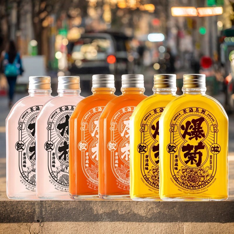 Drink La 饮啦 - 港茶酒套装 (6支装) 香港樽装特调鸡尾酒 - 酒类 - 新鲜食材 