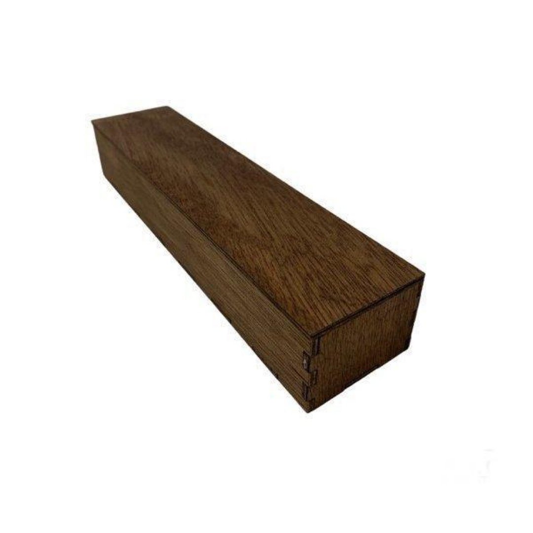 jigsaw box wooden accessories - 收纳用品 - 木头 咖啡色