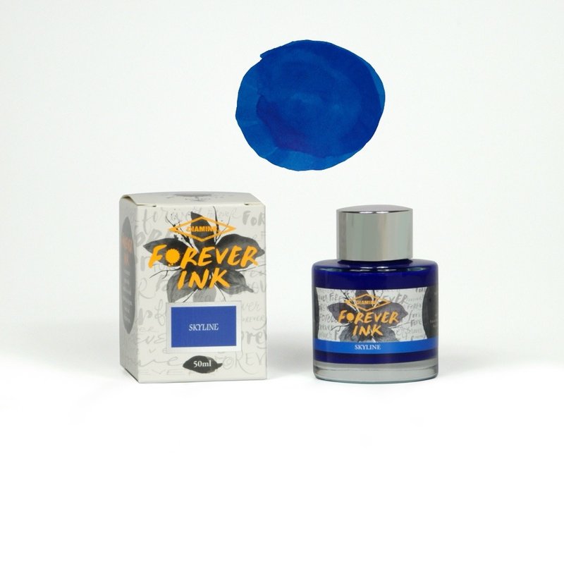 Diamine 永恒墨水 50ml - 天际线 - 墨水 - 玻璃 蓝色