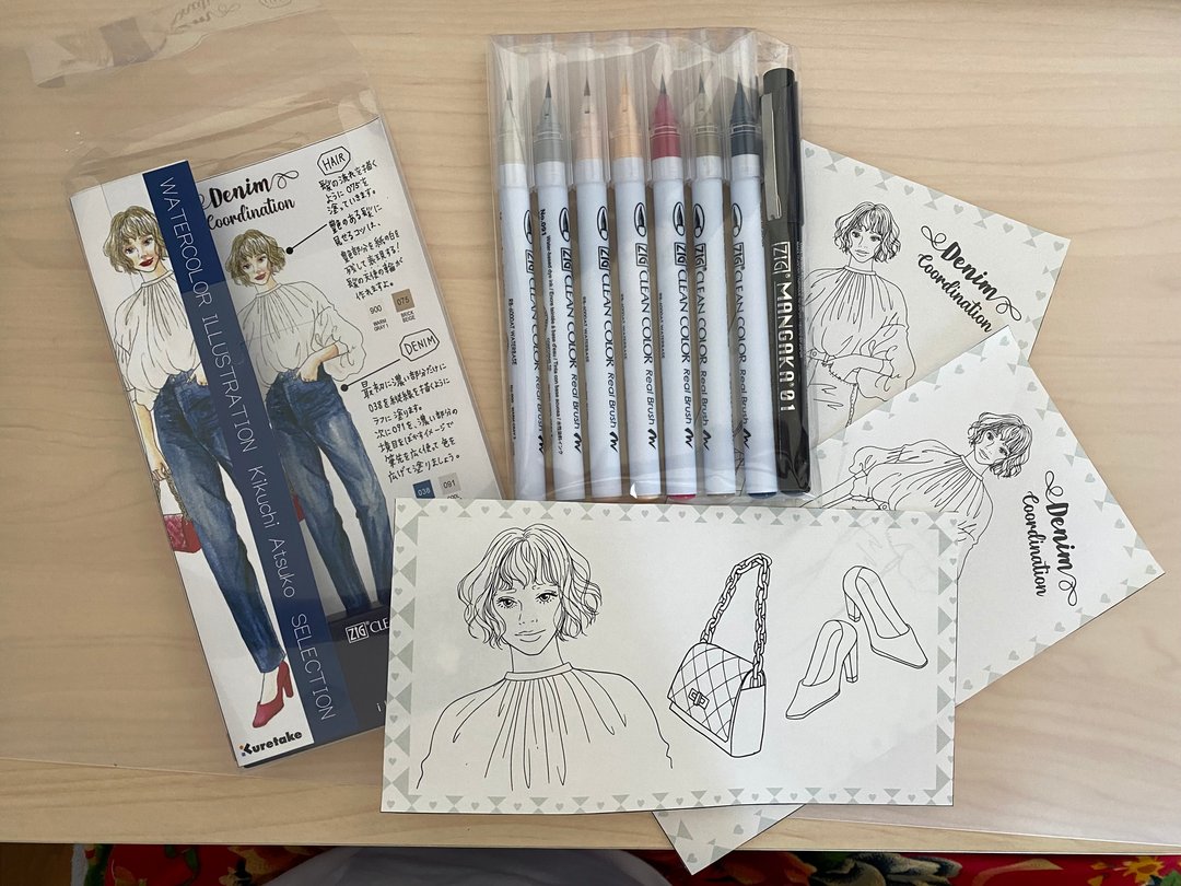 水彩插画 菊池敦子精选 丹宁 - 其他书写用品 - 塑料 