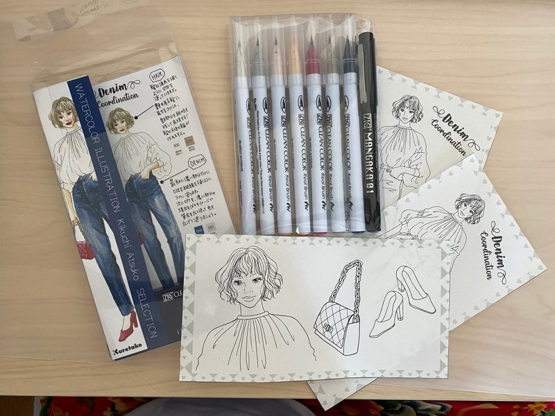 水彩插画 菊池敦子精选 丹宁 - 其他书写用品 - 塑料 