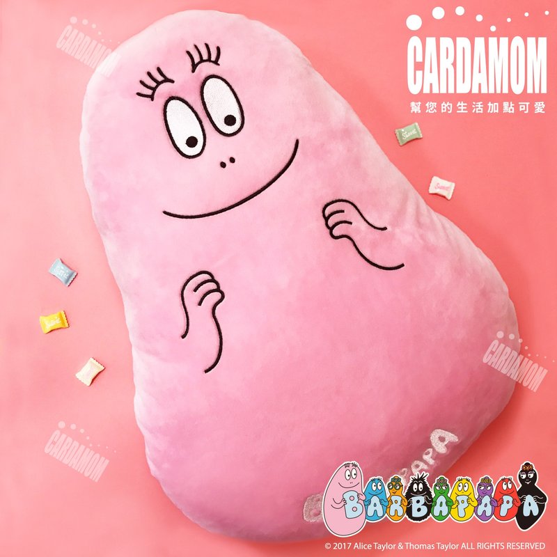 【BARBAPAPA泡泡先生】经典泡泡暖手枕靠垫・正版授权卡答国际 - 枕头/抱枕 - 聚酯纤维 粉红色