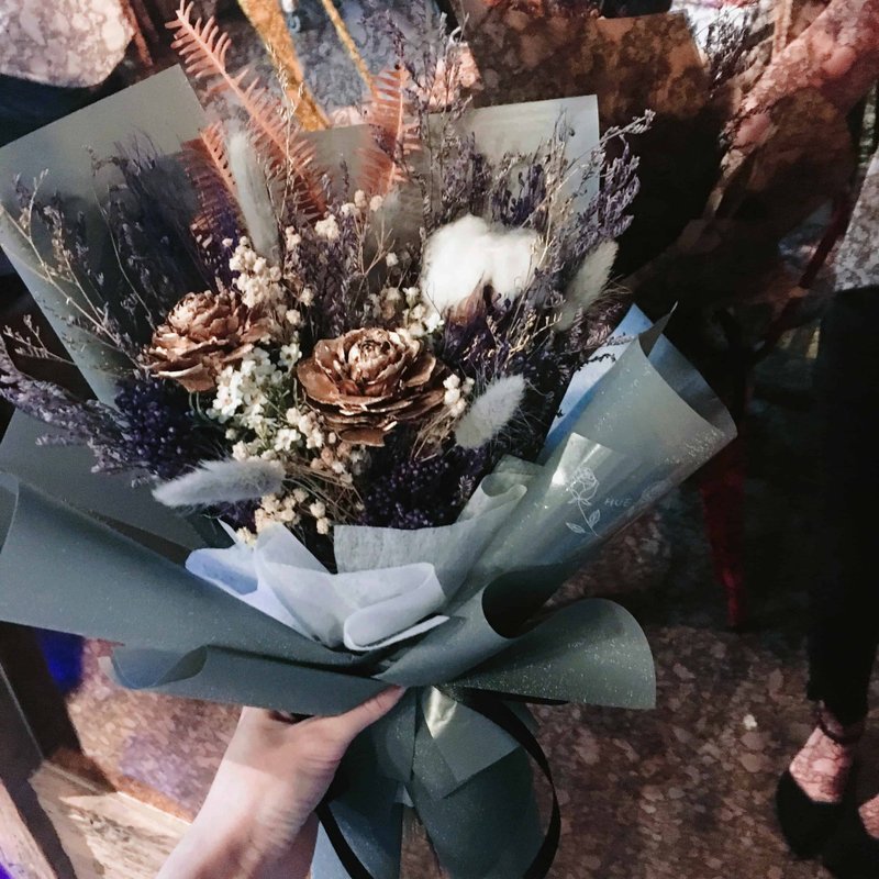 12星座系列【天蝎座干燥花束】- 干燥花 / 星座花束 - 干燥花/捧花 - 植物．花 紫色