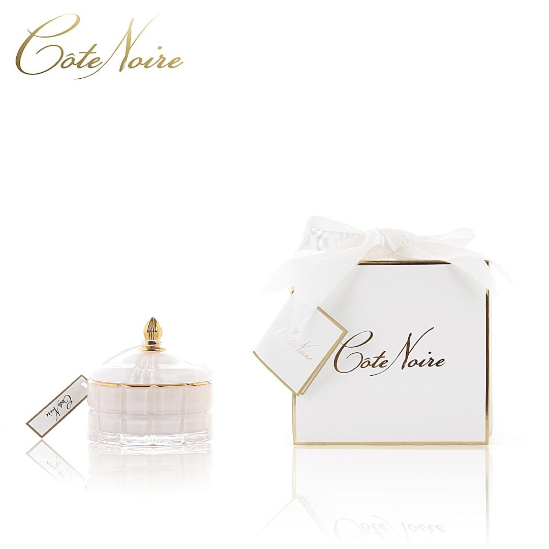 法国 Côte Noire 蔻特兰 茉莉花茶艺术香氛蜡烛185g - 香薰/精油/线香 - 其他材质 白色