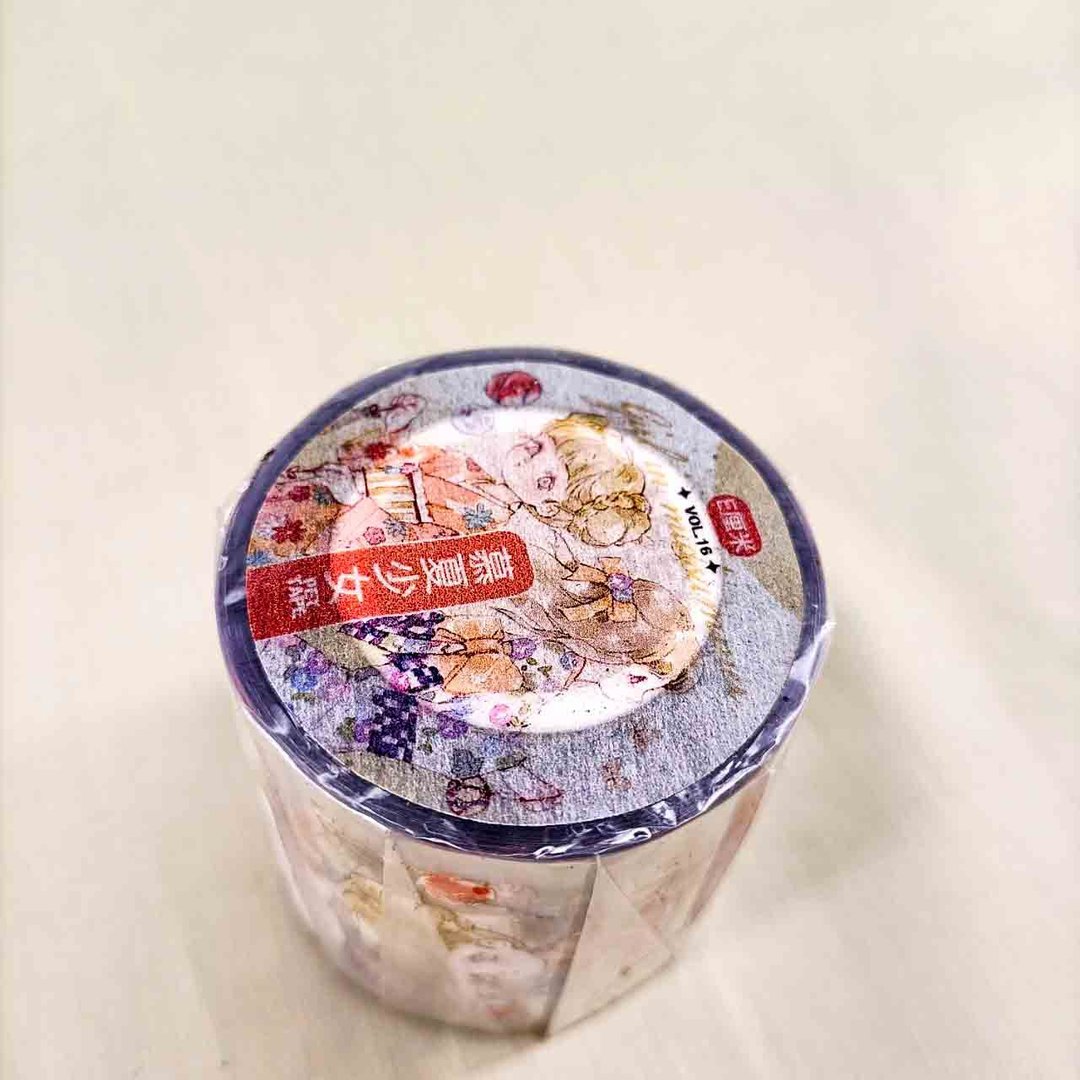 慕夏少女膠帶_亮面PET_白墨 - 纸胶带 - 塑料 多色