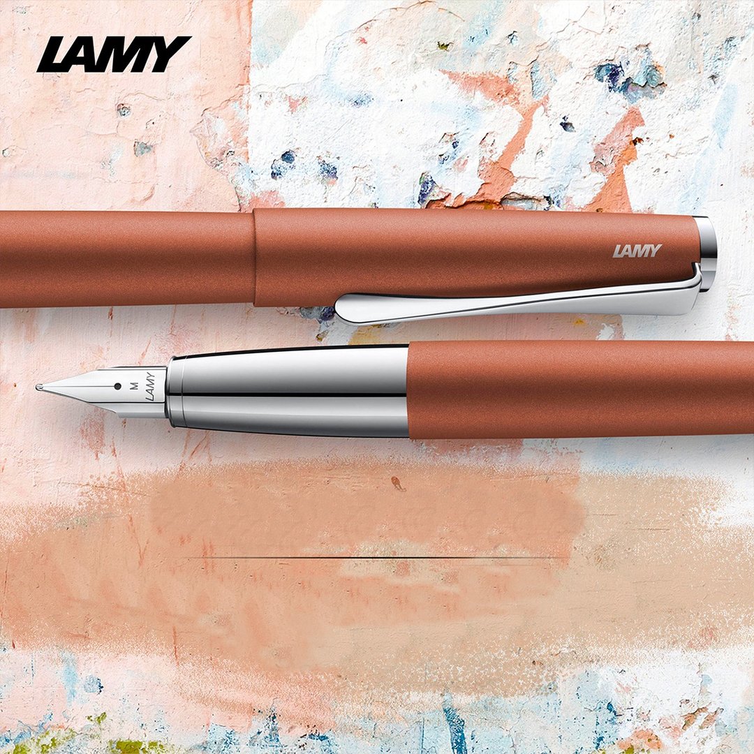 【雷雕免费刻字】LAMY 钢笔 / studio 系列  - 陶瓦红 - 钢笔 - 铝合金 橘色