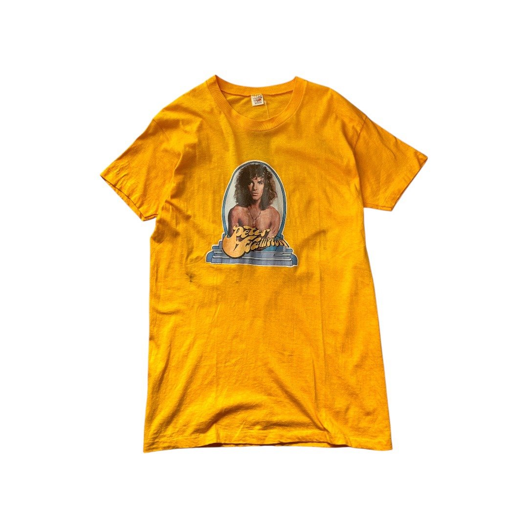 美国古着 70s vintage Peter frampton  乐团人物 T-shirt - 男装上衣/T 恤 - 棉 多色
