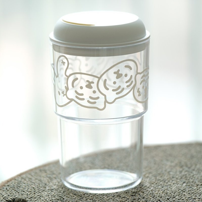 躺肥虎 透明 环保杯 / 随行杯 500ml - 其他杯子 - 塑料 
