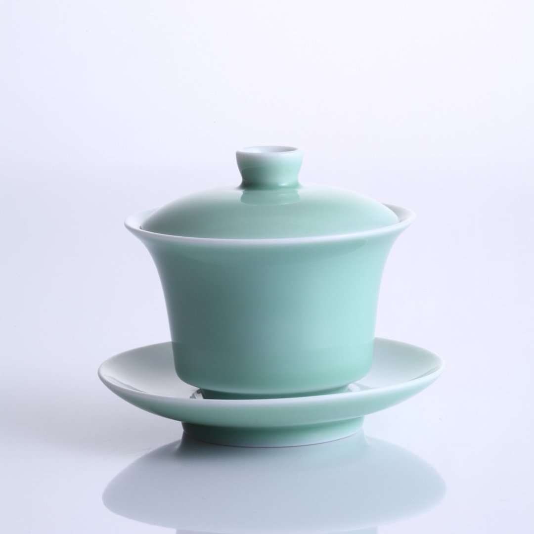 【淡然有味】豆青色盖杯●茶器具 - 茶具/茶杯 - 瓷 
