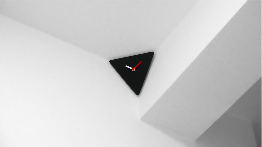 Ultimate Corner Clock (black) - 时钟/闹钟 - 塑料 黑色