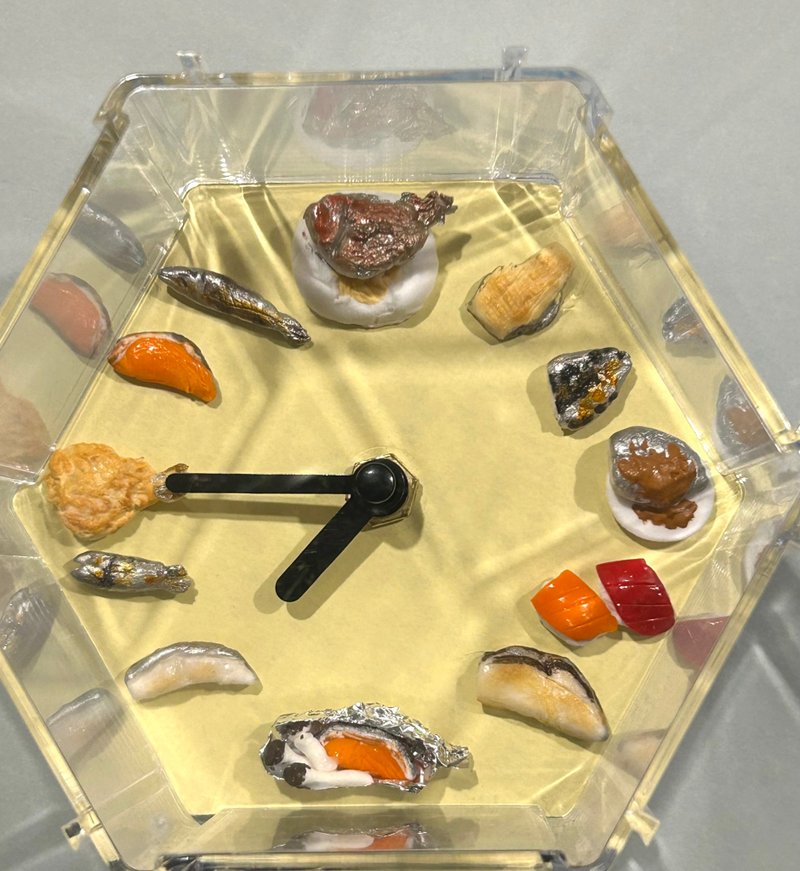 鱼钟 - 时钟/闹钟 - 粘土 黄色