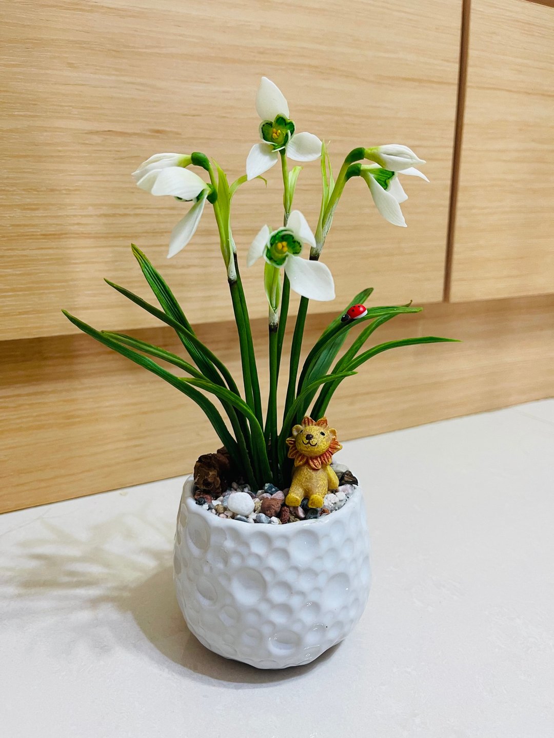 仿真黏土 雪滴花 现货 - 植栽/盆栽 - 粘土 