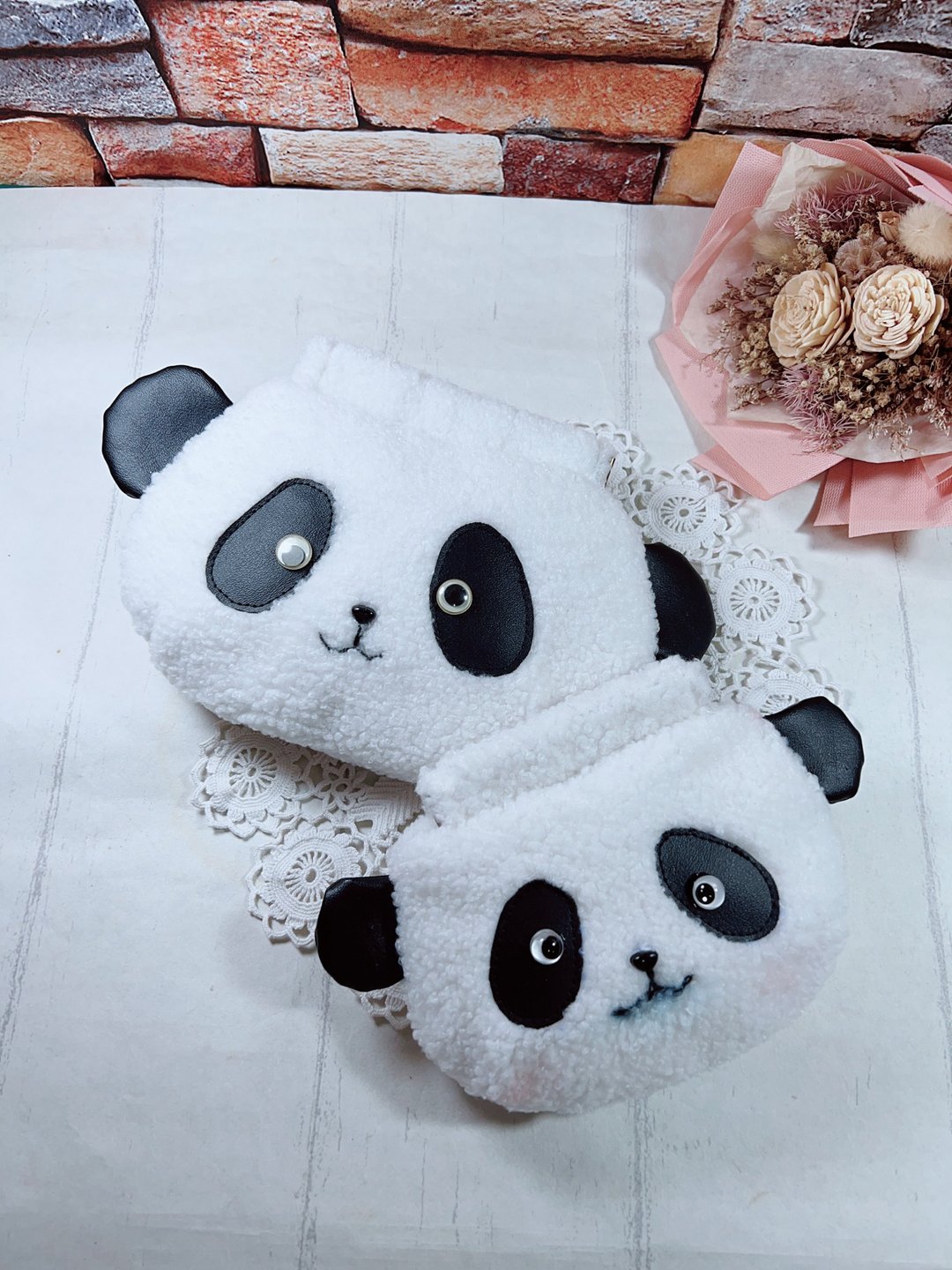 熊猫弹片口金/零钱包/多功能收纳包 - 零钱包 - 其他材质 