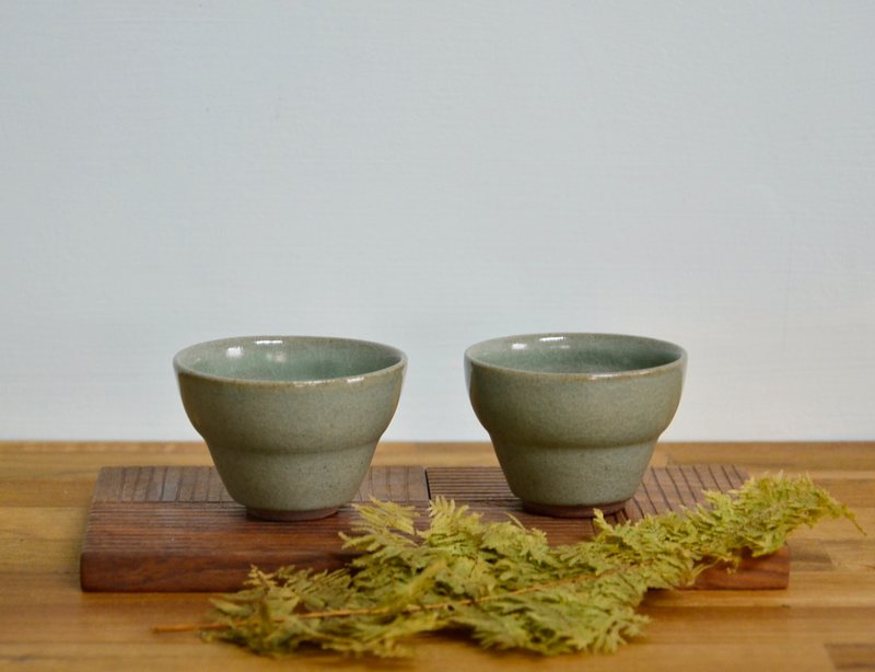 青瓷小茶杯 - 茶具/茶杯 - 陶 
