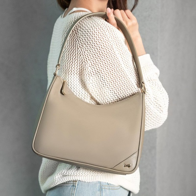 【免费升级送礼包装】玛普尔 肩包-卡其色/BF837-27-KA - 侧背包/斜挎包 - 真皮 卡其色