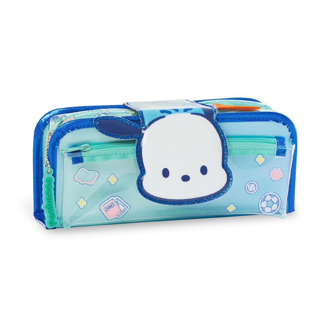 三丽鸥联名 2in1趣味铅笔盒-帕恰狗 Pochacco ポチャッコ FunTime - 铅笔盒/笔袋 - 聚酯纤维 蓝色