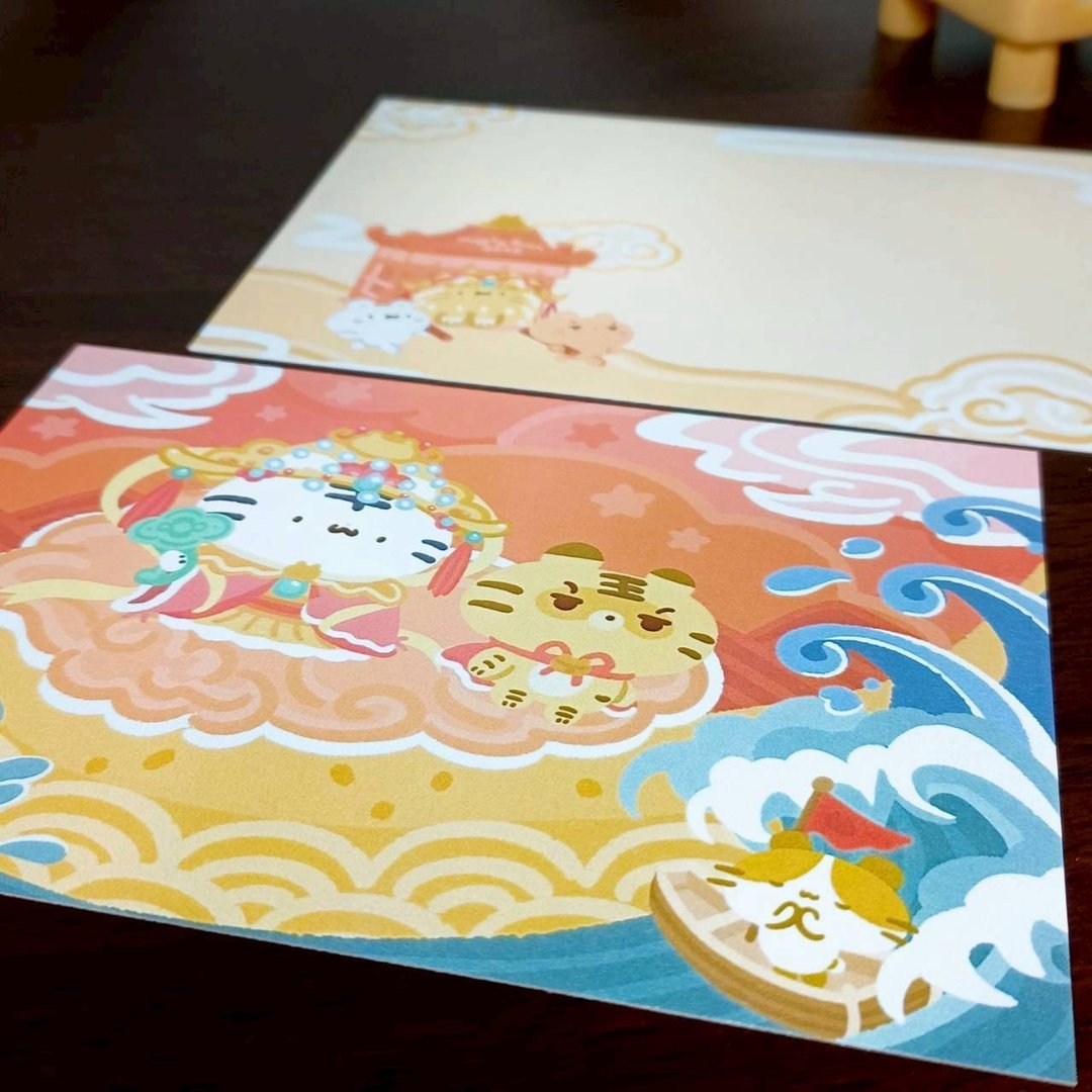 美吉妈祖 - 节日系列 10 - 卡片/明信片 - 纸 多色