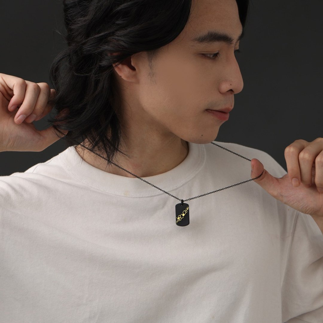 星座项链|男款巨蟹座|医疗钢 - 项链 - 不锈钢 银色