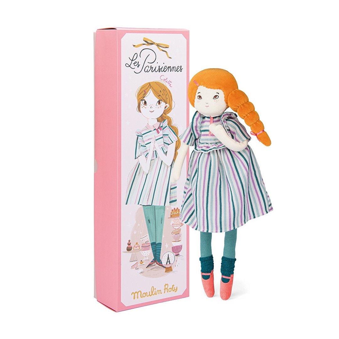 法国 Moulin Roty 巴黎女孩科莱特小姐礼盒 - 玩具/玩偶 - 聚酯纤维 多色