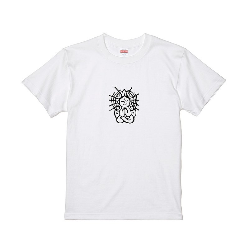 吉祥佛T恤 - 初心 - 中性连帽卫衣/T 恤 - 棉．麻 黑色