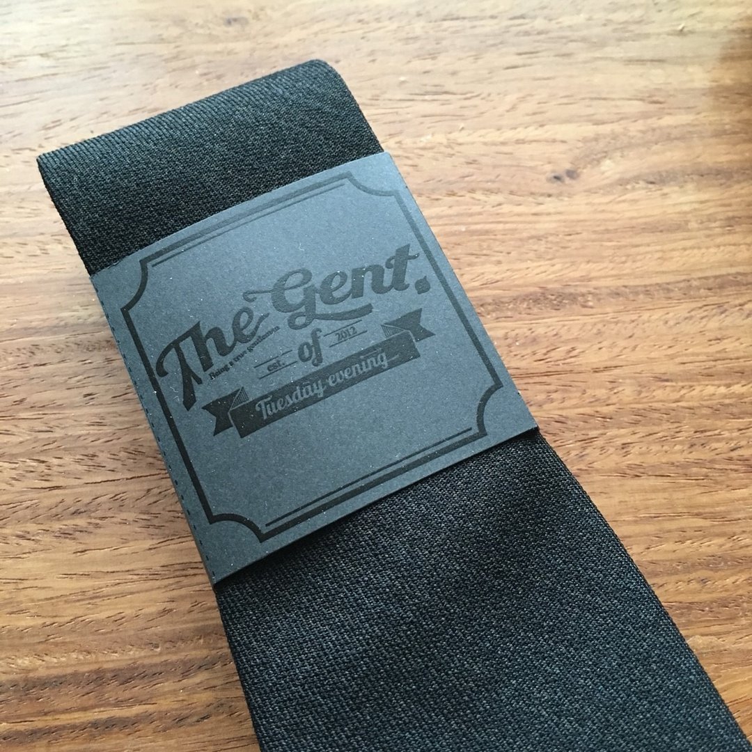 The GENT Raven Black Plaid Tartan - 领带/领带夹 - 棉 多色