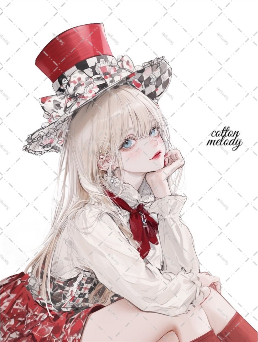 original sticker no.6786 人物贴纸 原创贴纸 人物贴纸 女孩贴纸 原创人物贴纸 - 贴纸 - 纸 