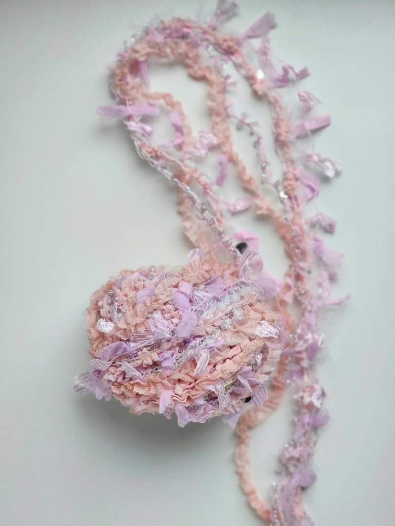 日本混合纱线　400厘米 ( 13.5g ) - 编织/刺绣/羊毛毡/裁缝 - 其他人造纤维 粉红色