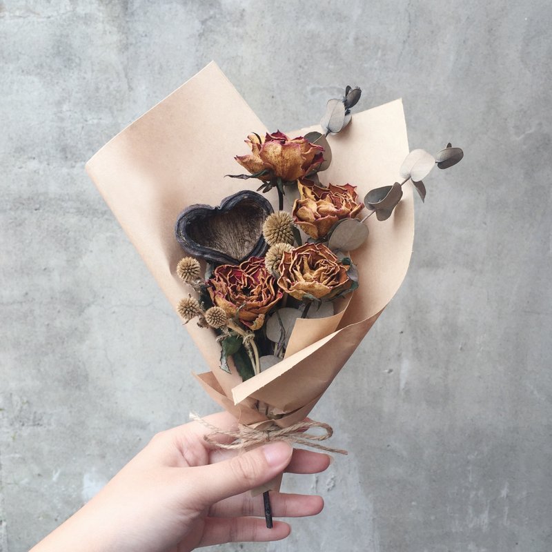 心型苹婆 玫瑰干燥花束 现货 - 植栽/盆栽 - 植物．花 多色