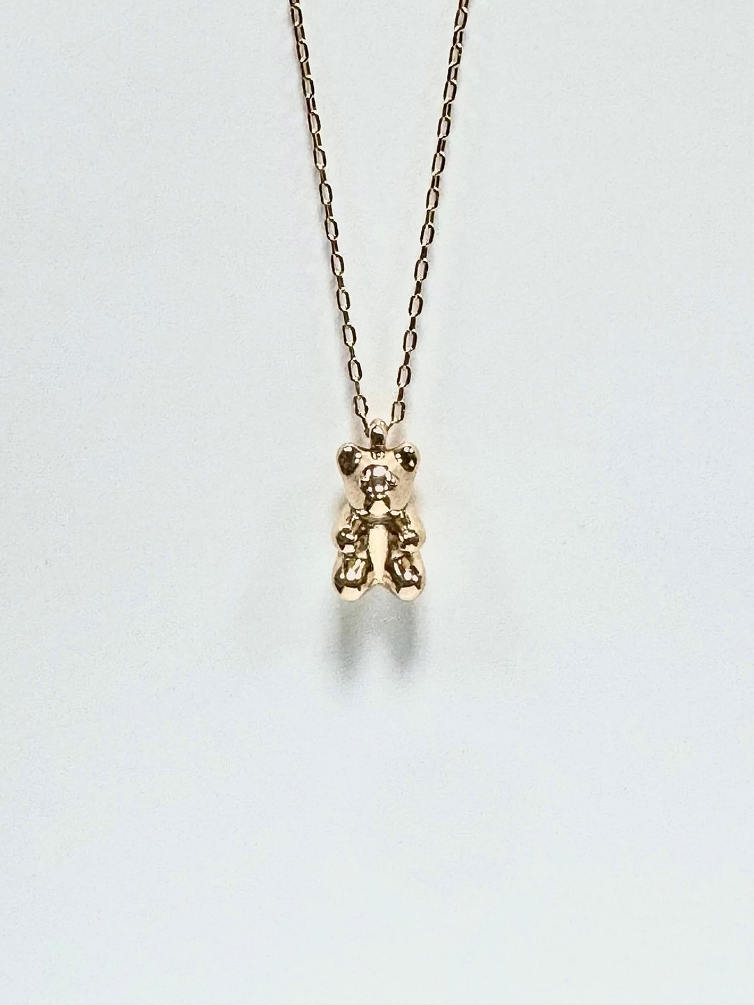 Sweet Bear - 10k金小熊项链 项链 轻珠宝 定制化 手作 - 项链 - 贵金属 金色